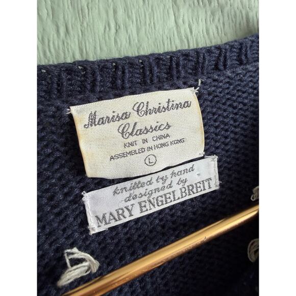 Vintage Marisa Christina Mary Engelbreit HandKnit Polar Bear Sweater 3D Details - Picture 5 of 6